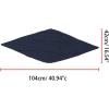 imageAllegra K Women Pleated Rhombus Head Scarf Wraps Scarves Neckerchief Bandana Solid ColorNavy Blue