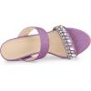 imageAllegra K Womens Glitter Rhinestone Stiletto Heels SandalsPurple