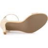 imageAllegra K Womens Suede Ankle Strap High Stiletto Heel SandalsBeige