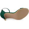 imageAllegra K Womens Suede Ankle Strap High Stiletto Heel SandalsDark Green