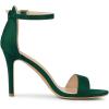 imageAllegra K Womens Suede Ankle Strap High Stiletto Heel SandalsDark Green