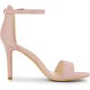 imageAllegra K Womens Suede Ankle Strap High Stiletto Heel SandalsDust Pink