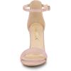 imageAllegra K Womens Suede Ankle Strap High Stiletto Heel SandalsDust Pink