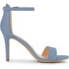 imageAllegra K Womens Suede Ankle Strap High Stiletto Heel SandalsHaze Blue