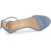 imageAllegra K Womens Suede Ankle Strap High Stiletto Heel SandalsHaze Blue