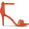 imageAllegra K Womens Suede Ankle Strap High Stiletto Heel SandalsOrange