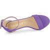 imageAllegra K Womens Suede Ankle Strap High Stiletto Heel SandalsPurple