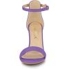 imageAllegra K Womens Suede Ankle Strap High Stiletto Heel SandalsPurple