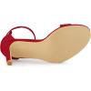 imageAllegra K Womens Suede Ankle Strap High Stiletto Heel SandalsRed