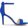 imageAllegra K Womens Suede Ankle Strap High Stiletto Heel SandalsRoyal Blue