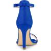 imageAllegra K Womens Suede Ankle Strap High Stiletto Heel SandalsRoyal Blue