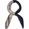 imageAllegra K Color Block Pleated Cashew Nuts Paisley Neck Scarf Neckerchief Bandana for Women LadyNavy Blue