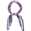 imageAllegra K Women Polka Dots Floral Pleated Rhombus Head Scarf Wraps Scarves NeckerchiefPurple