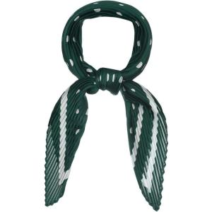 imageAllegra K 50s Pleated Neck Scarf for Women Rhombus Handkerchief Polka Dots Bandana Hair Wraps HeadbandsDark Green