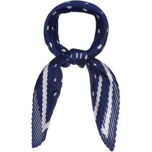 imageAllegra K 50s Pleated Neck Scarf for Women Rhombus Handkerchief Polka Dots Bandana Hair Wraps HeadbandsRoyal Blue