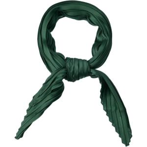 imageAllegra K Women Pleated Rhombus Head Scarf Wraps Scarves Neckerchief Bandana Solid ColorGreen