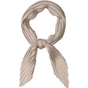 imageAllegra K Women Pleated Rhombus Head Scarf Wraps Scarves Neckerchief Bandana Solid ColorKhaki