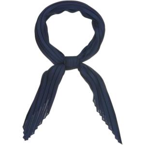 imageAllegra K Women Pleated Rhombus Head Scarf Wraps Scarves Neckerchief Bandana Solid ColorNavy Blue