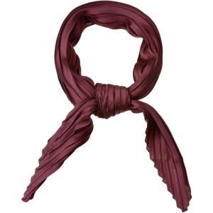 imageAllegra K Women Pleated Rhombus Head Scarf Wraps Scarves Neckerchief Bandana Solid ColorWine Red