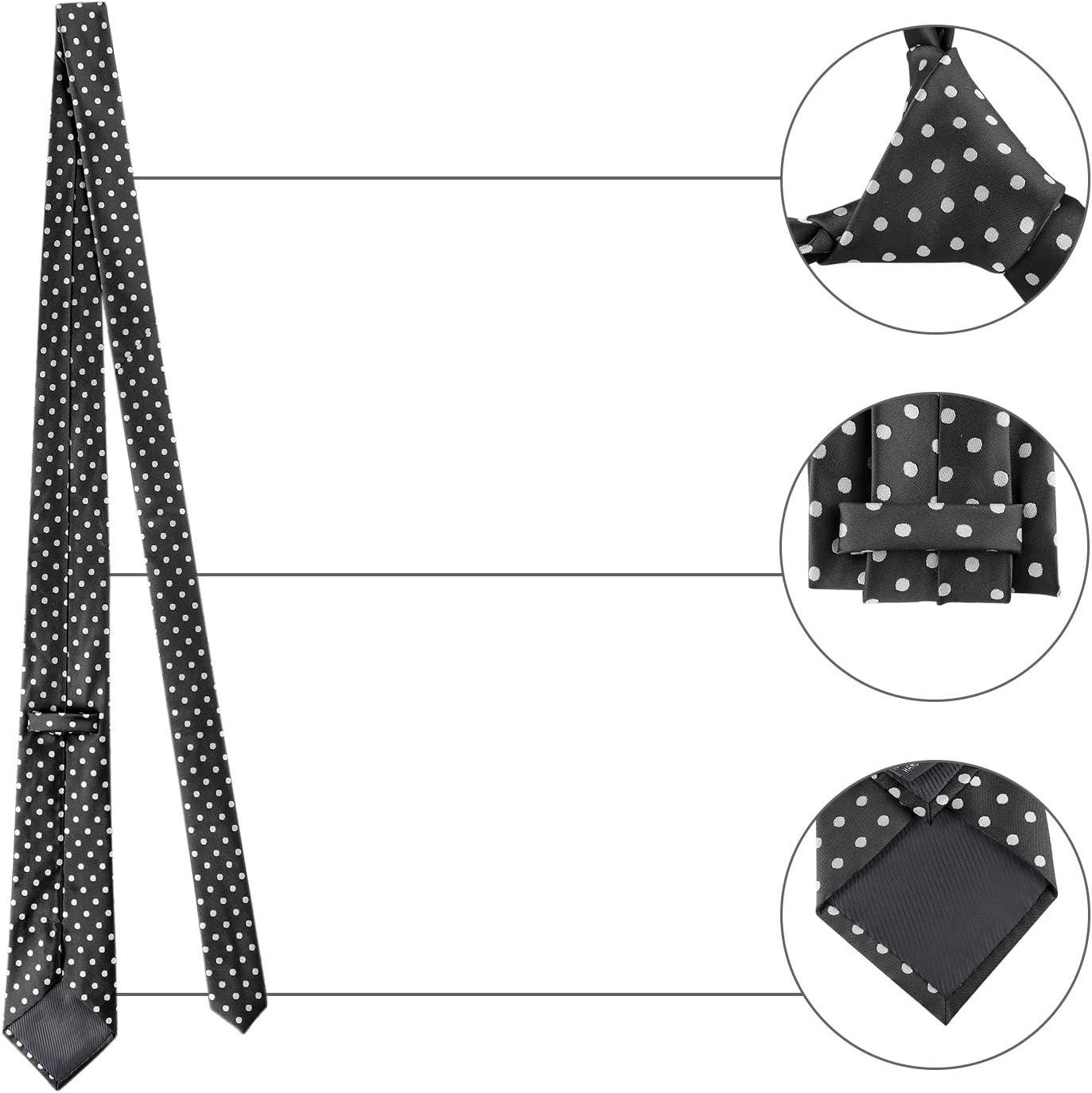 imageAllegra K Mens Self Tied Polka Dots Wide Business Formal Necktie Wedding TiesBlack