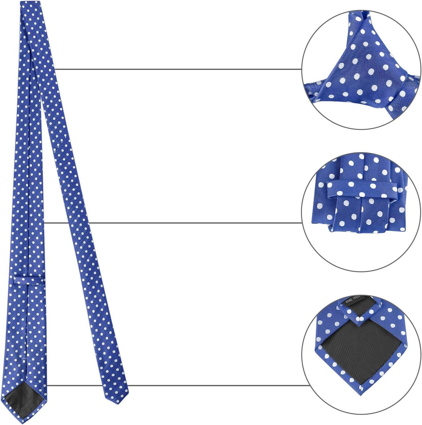imageAllegra K Mens Self Tied Polka Dots Wide Business Formal Necktie Wedding TiesBlue