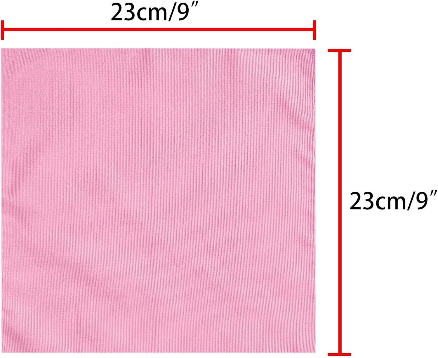 imageAllegra K Mens Solid Color PreTied Bow Tie with Matching Pocket Square Set for Wedding PartyPink