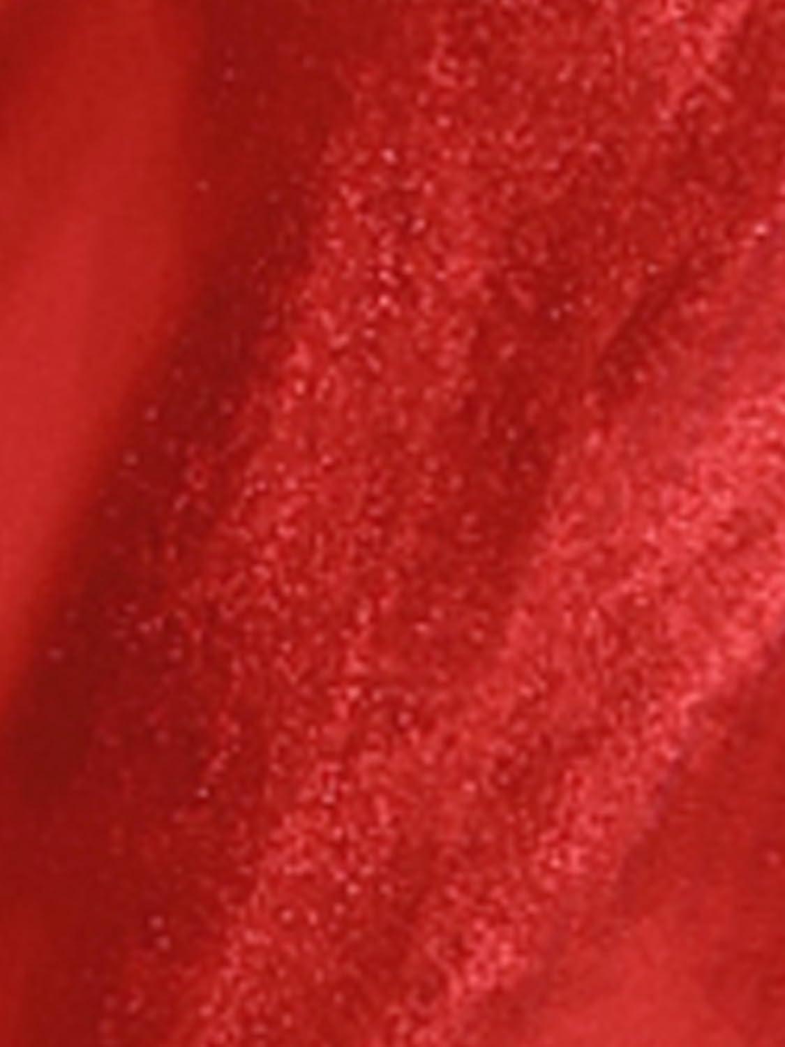 imageAllegra K Womens Metallic Trousers Christmas Shiny Sparkle Elastic Waist Holographic PantsRed