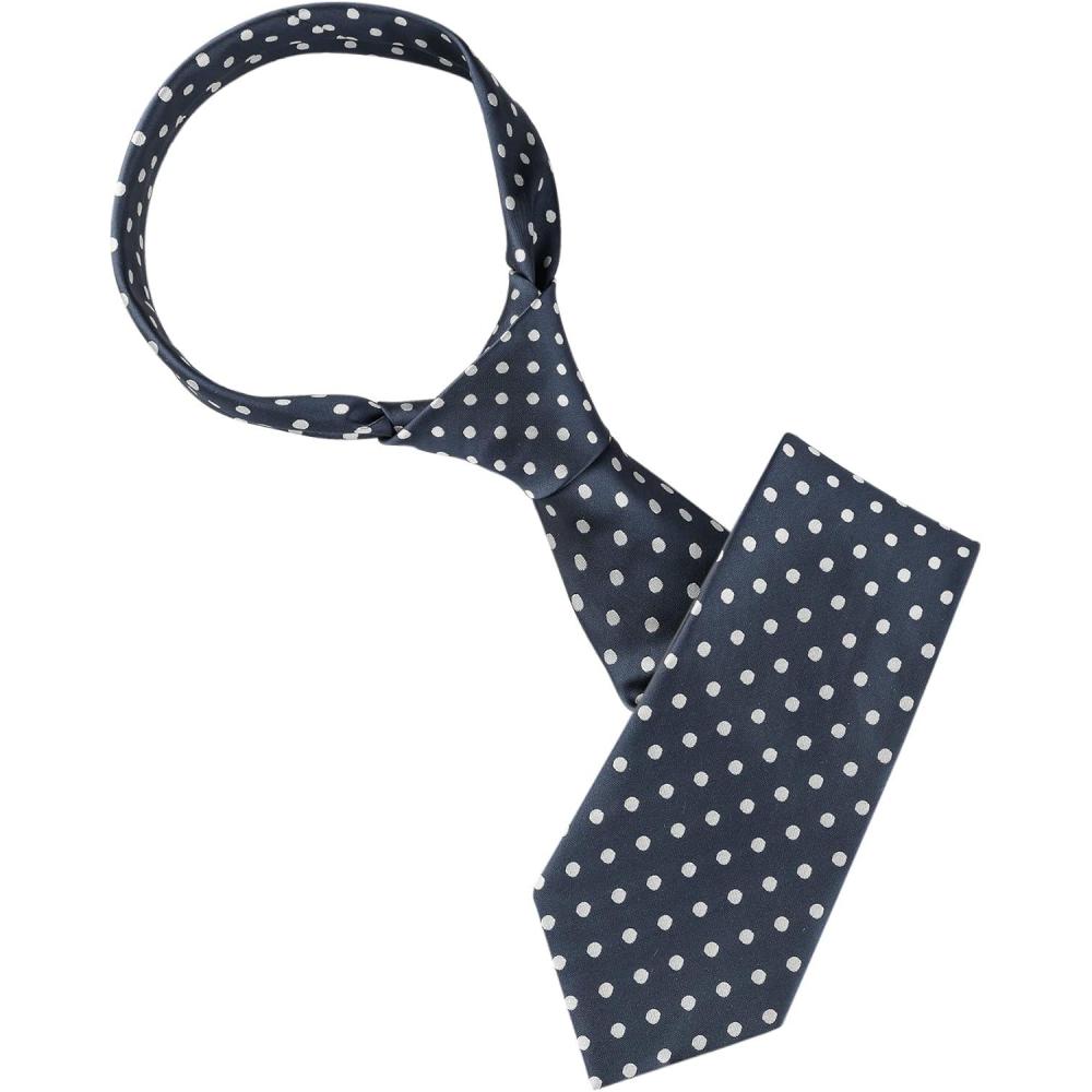 imageAllegra K Mens Self Tied Polka Dots Wide Business Formal Necktie Wedding TiesNavy Blue