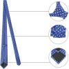 imageAllegra K Mens Self Tied Polka Dots Wide Business Formal Necktie Wedding TiesBlue