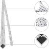 imageAllegra K Mens Self Tied Polka Dots Wide Business Formal Necktie Wedding TiesWhite