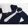 imageAllegra K Mens Self Tied Polka Dots Wide Business Formal Necktie Wedding TiesWhite