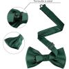 imageAllegra K Mens Solid Color PreTied Bow Tie with Matching Pocket Square Set for Wedding PartyDark Green
