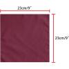 imageAllegra K Mens Solid Color PreTied Bow Tie with Matching Pocket Square Set for Wedding PartyWine Red
