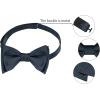 imageAllegra K Mens Solid Color Selftied for Formal Wedding Party Tuxedo Bow TiesDeep Gray