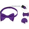 imageAllegra K Mens Solid Color Selftied for Formal Wedding Party Tuxedo Bow TiesDeep Purple