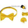 imageAllegra K Mens Solid Color Selftied for Formal Wedding Party Tuxedo Bow TiesGolden Yellow