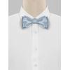 imageAllegra K Mens Solid Color Selftied for Formal Wedding Party Tuxedo Bow TiesSilver