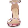imageAllegra K Womens Glitter Ankle Strap Chunky Heels SandalsColorful