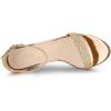 imageAllegra K Womens Glitter Ankle Strap Chunky Heels SandalsGold