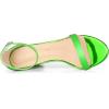 imageAllegra K Womens Glitter Ankle Strap Chunky Heels SandalsLime Green