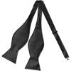 imageAllegra K Mens Solid Color Selftied for Formal Wedding Party Tuxedo Bow TiesBlack