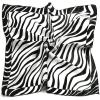 imageuxcell Women Square Scarf Scarves Leopard Printed Striped Polka Dots Pattern Kerchief NeckerchiefBlack White Zebra Pattern