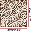 imageuxcell Women Square Scarf Scarves Leopard Printed Striped Polka Dots Pattern Kerchief NeckerchiefBrown Beige