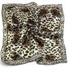 imageuxcell Women Square Scarf Scarves Leopard Printed Striped Polka Dots Pattern Kerchief NeckerchiefGold Leopard