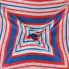 imageuxcell Women Square Scarf Scarves Leopard Printed Striped Polka Dots Pattern Kerchief NeckerchiefRed Blue Geometric