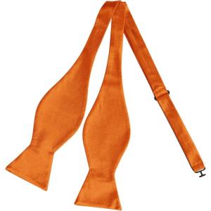 imageAllegra K Mens Solid Color Selftied for Formal Wedding Party Tuxedo Bow TiesOrange