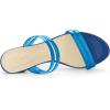 imageAllegra K Womens Clear Strappy Heel Slide Mule Block Heel SandalBlue