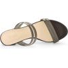 imageAllegra K Womens Clear Strappy Heel Slide Mule Block Heel SandalCoffee