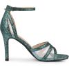 imageAllegra K Womens Glitter Ankle Strap Stiletto Heels SandalsGreen