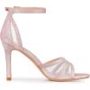 imageAllegra K Womens Glitter Ankle Strap Stiletto Heels SandalsRose